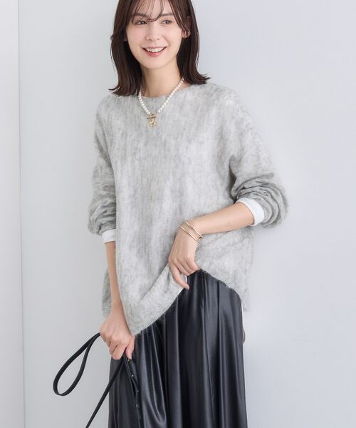 INDIVI / インディヴィ ニット・セーター | 【キッドモヘヤ素材】ラウンドヘムニット | 詳細14