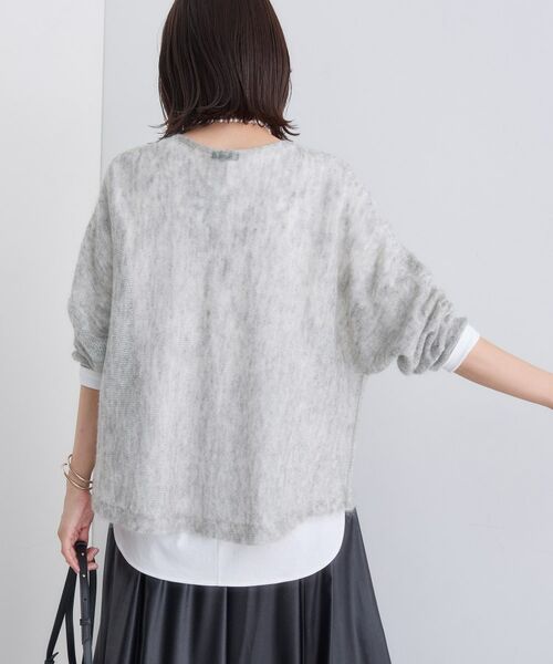 INDIVI / インディヴィ ニット・セーター | 【キッドモヘヤ素材】ラウンドヘムニット | 詳細15