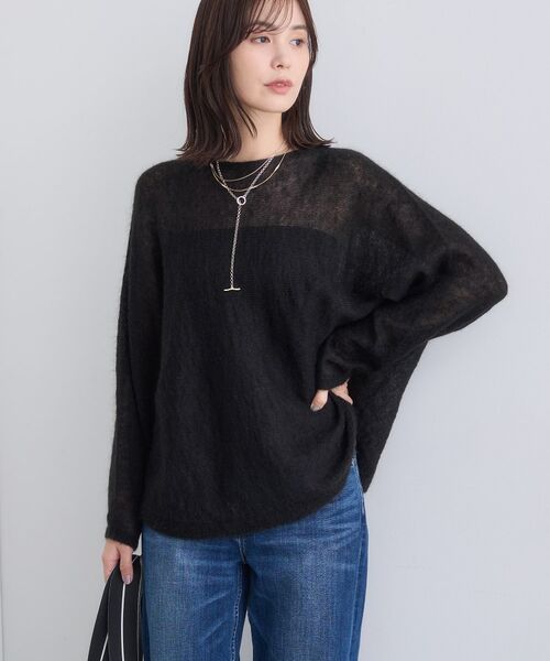 INDIVI / インディヴィ ニット・セーター | 【キッドモヘヤ素材】ラウンドヘムニット | 詳細2