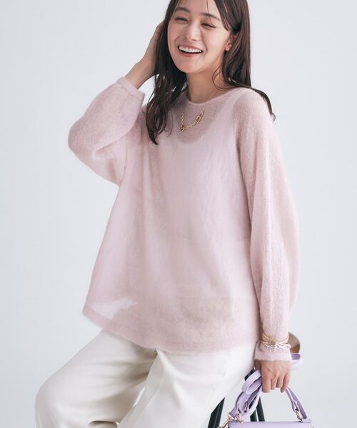 INDIVI / インディヴィ ニット・セーター | 【キッドモヘヤ素材】ラウンドヘムニット | 詳細25