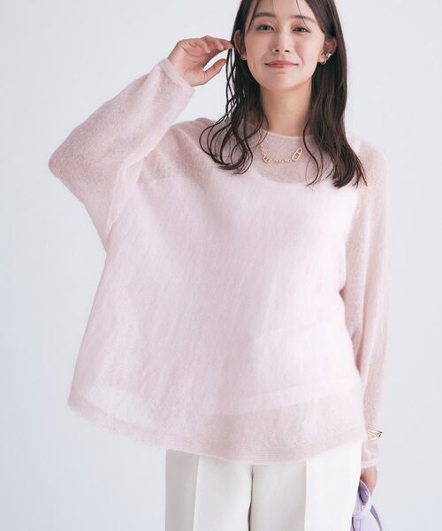 INDIVI / インディヴィ ニット・セーター | 【キッドモヘヤ素材】ラウンドヘムニット | 詳細6