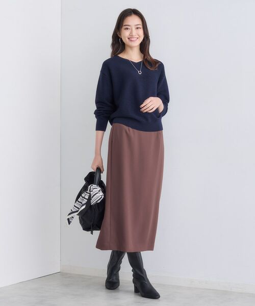 INDIVI / インディヴィ ニット・セーター | 【ウール混ラメ素材】Vネック煌めきニット | 詳細12