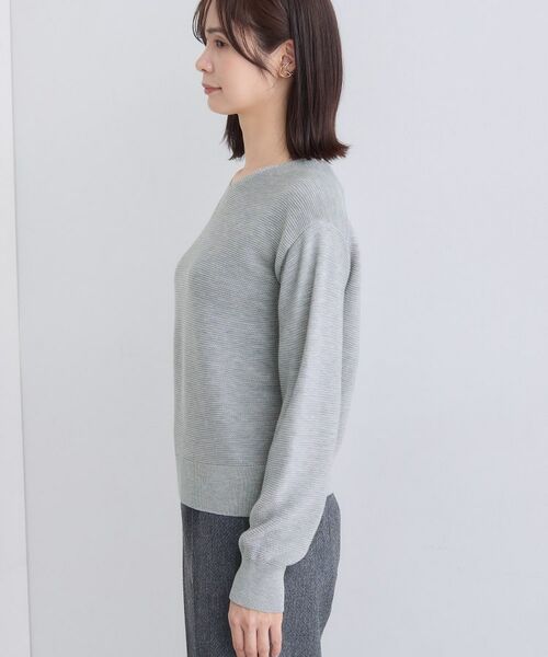 INDIVI / インディヴィ ニット・セーター | 【ウール混ラメ素材】Vネック煌めきニット | 詳細23