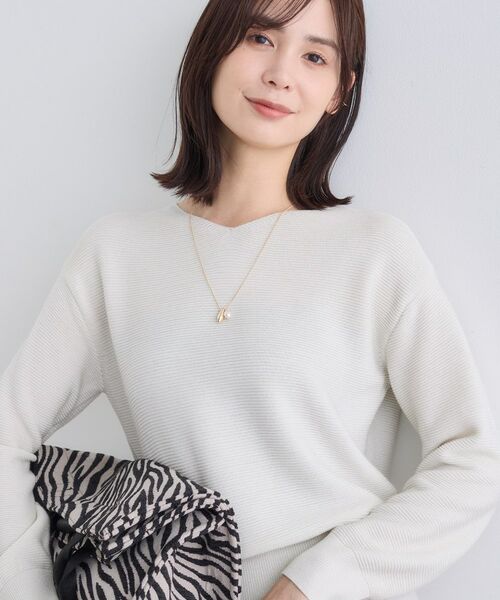 INDIVI / インディヴィ ニット・セーター | 【ウール混ラメ素材】Vネック煌めきニット | 詳細28