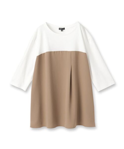 INDIVI / インディヴィ カットソー | 【セットアップ可能】ビスチェレイヤード風トップス | 詳細1