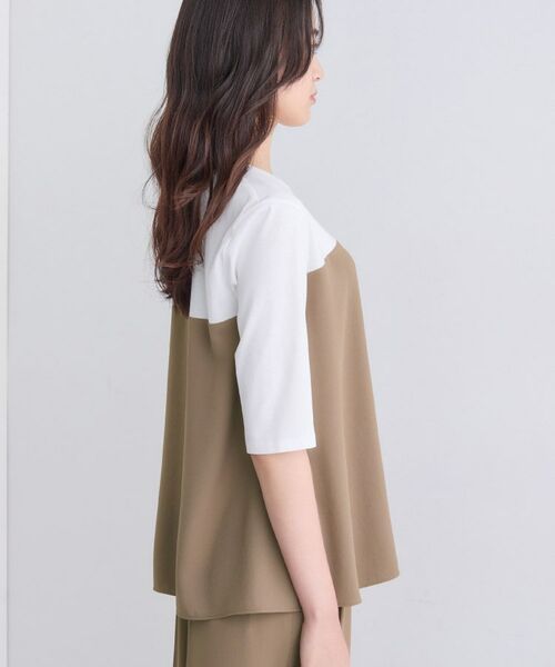 INDIVI / インディヴィ カットソー | 【セットアップ可能】ビスチェレイヤード風トップス | 詳細15