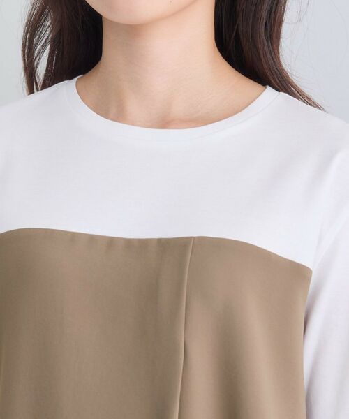 INDIVI / インディヴィ カットソー | 【セットアップ可能】ビスチェレイヤード風トップス | 詳細17