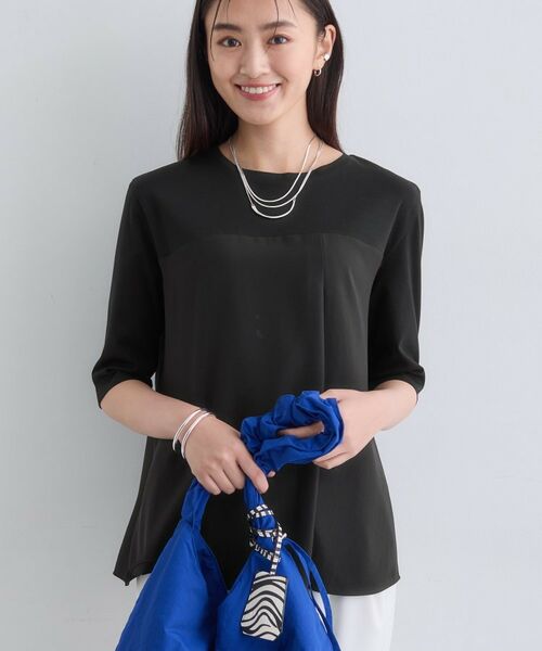 INDIVI / インディヴィ カットソー | 【セットアップ可能】ビスチェレイヤード風トップス | 詳細2
