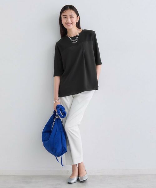 INDIVI / インディヴィ カットソー | 【セットアップ可能】ビスチェレイヤード風トップス | 詳細3