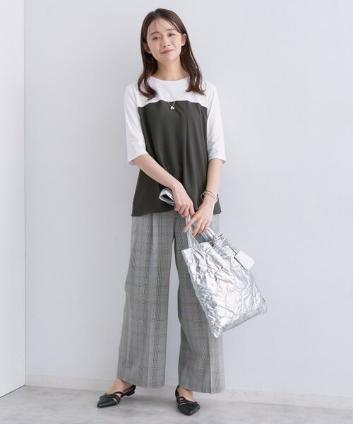 INDIVI / インディヴィ カットソー | 【セットアップ可能】ビスチェレイヤード風トップス | 詳細6