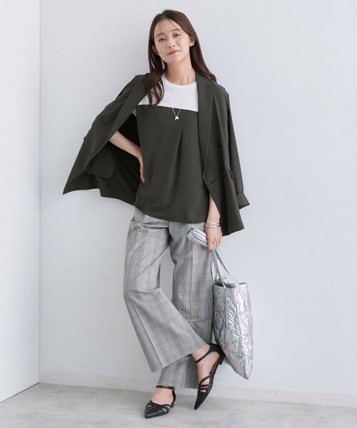 INDIVI / インディヴィ カットソー | 【セットアップ可能】ビスチェレイヤード風トップス | 詳細7