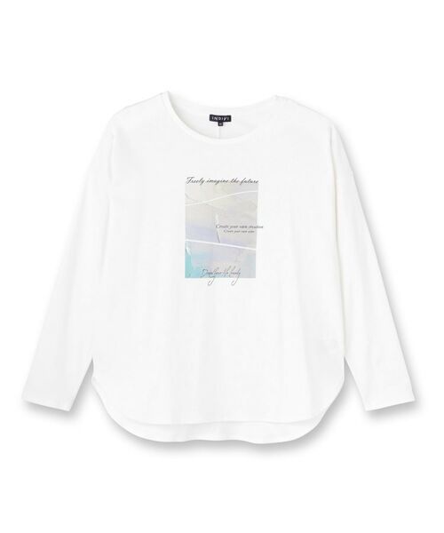 INDIVI / インディヴィ Tシャツ | 【UVケア】プリントフォトロングTシャツ | 詳細1