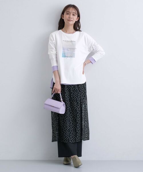 INDIVI / インディヴィ Tシャツ | 【UVケア】プリントフォトロングTシャツ | 詳細14