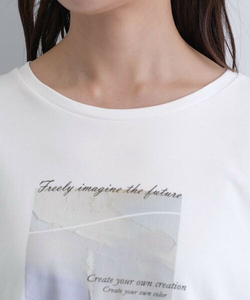 INDIVI / インディヴィ Tシャツ | 【UVケア】プリントフォトロングTシャツ | 詳細19