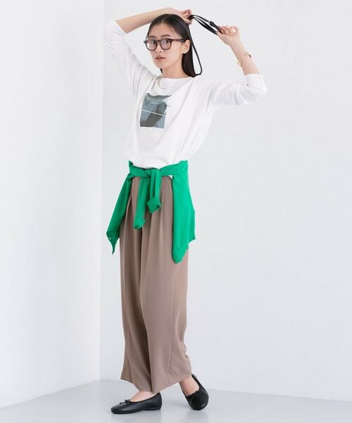 INDIVI / インディヴィ Tシャツ | 【UVケア】プリントフォトロングTシャツ | 詳細4