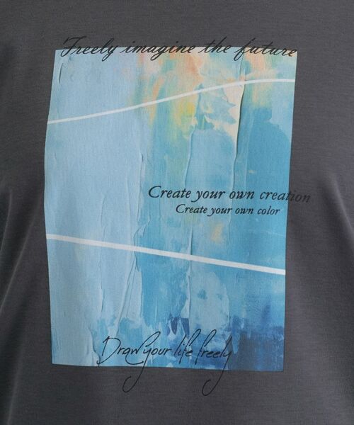 INDIVI / インディヴィ Tシャツ | 【UVケア】プリントフォトロングTシャツ | 詳細9