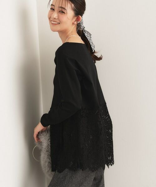 INDIVI / インディヴィ カットソー | 【レイヤードにおすすめ】レース切り替えカットソー | 詳細11