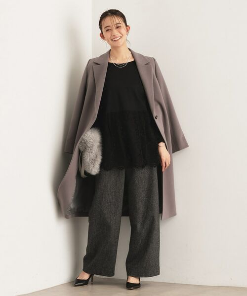 INDIVI / インディヴィ カットソー | 【レイヤードにおすすめ】レース切り替えカットソー | 詳細12