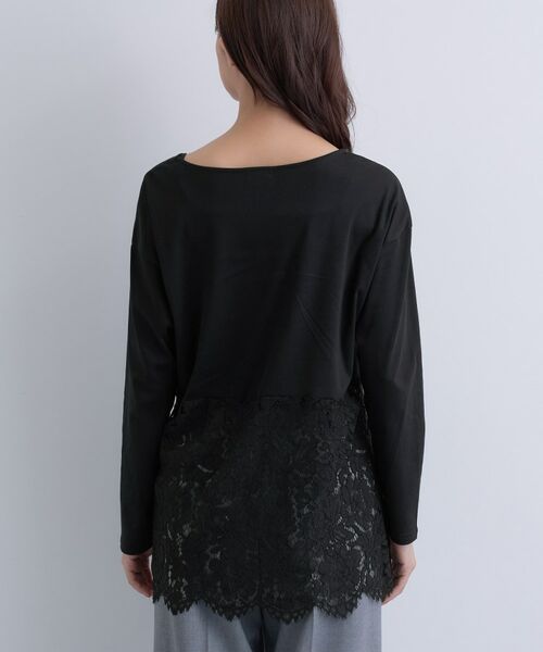 INDIVI / インディヴィ カットソー | 【レイヤードにおすすめ】レース切り替えカットソー | 詳細19