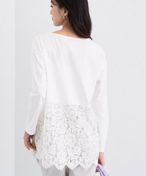 INDIVI / インディヴィ カットソー | 【レイヤードにおすすめ】レース切り替えカットソー | 詳細6