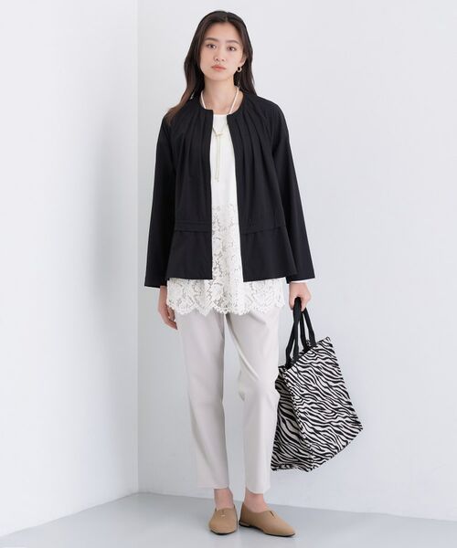 INDIVI / インディヴィ カットソー | 【レイヤードにおすすめ】レース切り替えカットソー | 詳細8