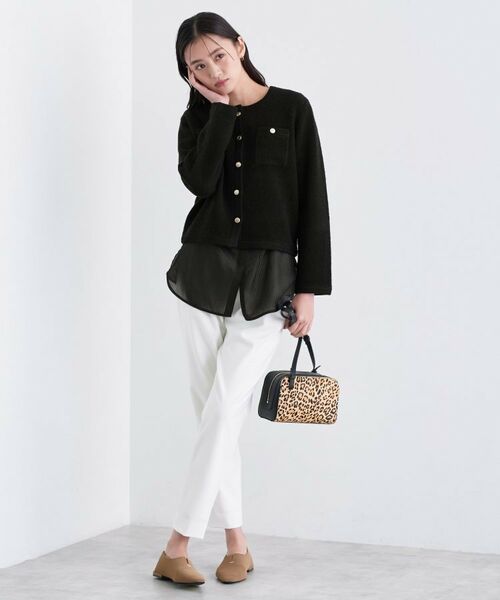 INDIVI / インディヴィ カットソー | 【コットン】シャツ切り替えカットソー | 詳細14