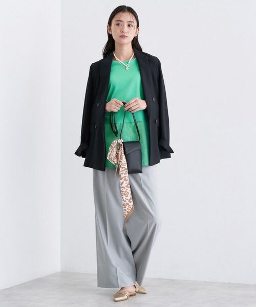 INDIVI / インディヴィ カットソー | 【コットン】シャツ切り替えカットソー | 詳細18