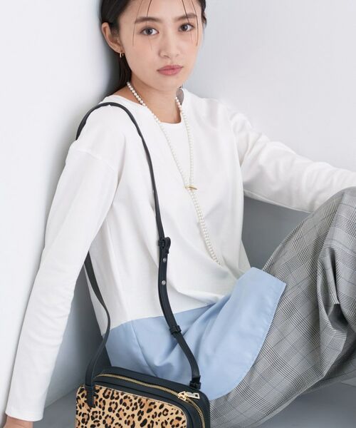 INDIVI / インディヴィ カットソー | 【コットン】シャツ切り替えカットソー | 詳細20