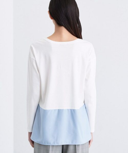 INDIVI / インディヴィ カットソー | 【コットン】シャツ切り替えカットソー | 詳細26