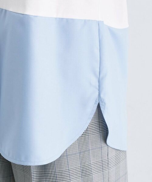 INDIVI / インディヴィ カットソー | 【コットン】シャツ切り替えカットソー | 詳細29