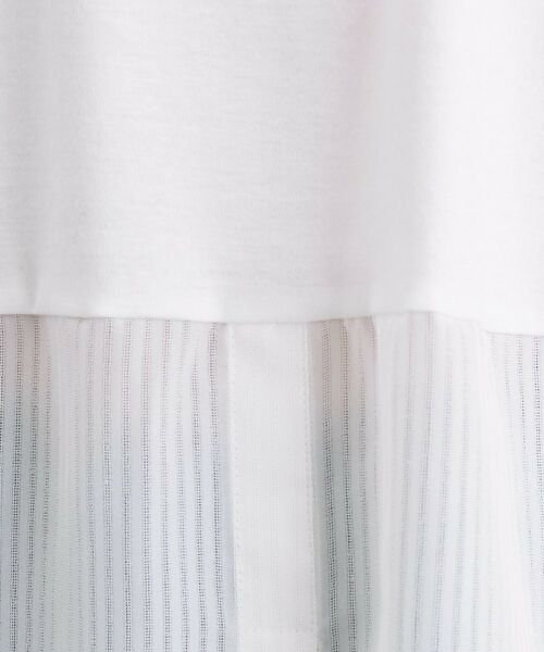 INDIVI / インディヴィ カットソー | 【コットン】シャツ切り替えカットソー | 詳細8