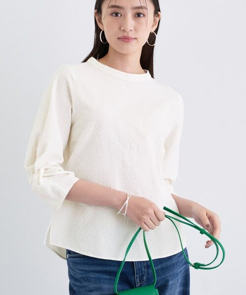 INDIVI / インディヴィ シャツ・ブラウス | 【UVケア／吸汗速乾】スリーブデザインブラウス | 詳細2