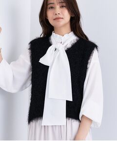 INDIVI / インディヴィ ニット・セーター | フェザーモールニットベスト