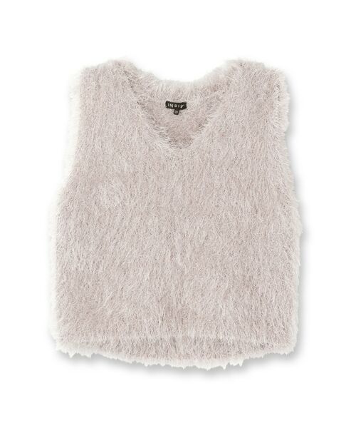 INDIVI / インディヴィ ニット・セーター | フェザーモールニットベスト | 詳細1