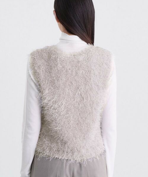 INDIVI / インディヴィ ニット・セーター | フェザーモールニットベスト | 詳細13