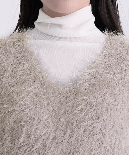 INDIVI / インディヴィ ニット・セーター | フェザーモールニットベスト | 詳細14