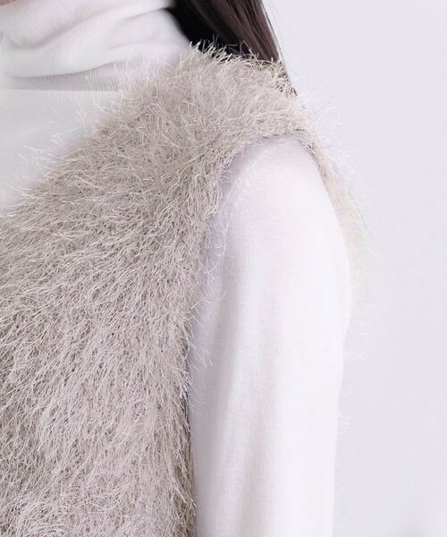 INDIVI / インディヴィ ニット・セーター | フェザーモールニットベスト | 詳細15