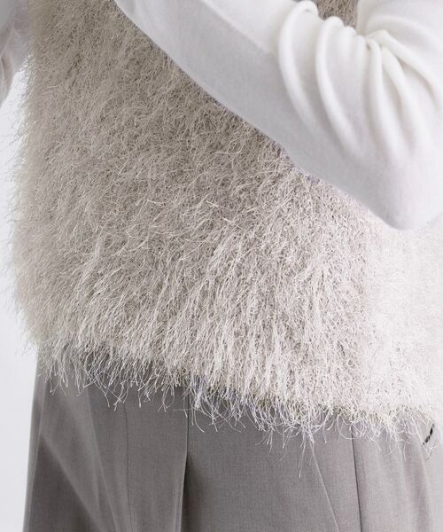 INDIVI / インディヴィ ニット・セーター | フェザーモールニットベスト | 詳細16