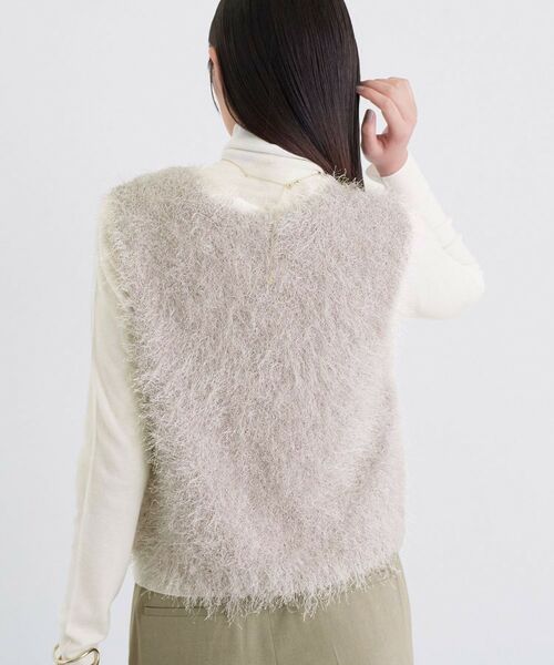 INDIVI / インディヴィ ニット・セーター | フェザーモールニットベスト | 詳細8