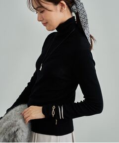 INDIVI / インディヴィ ニット・セーター | 【洗える／薄手／ラメ】シアーラメニット