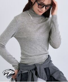 INDIVI / インディヴィ ニット・セーター | 【洗える／薄手／ラメ】シアーラメニット