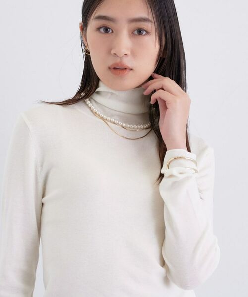 INDIVI / インディヴィ ニット・セーター | 【洗える／薄手／ラメ】シアーラメニット | 詳細2