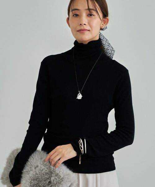 INDIVI / インディヴィ ニット・セーター | 【洗える／薄手／ラメ】シアーラメニット | 詳細6