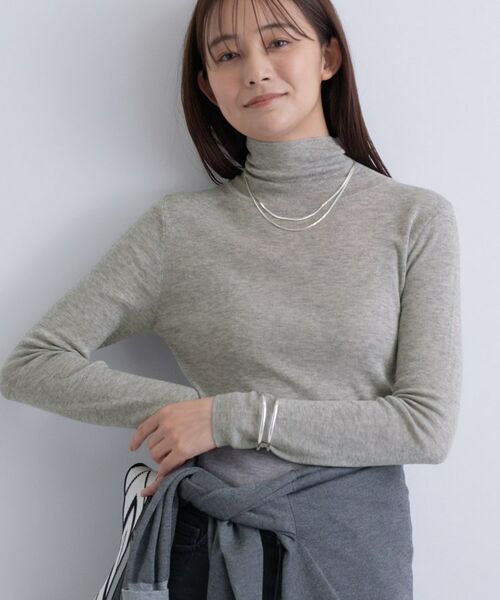 INDIVI/インディヴィ シアーラメニット グレー(412) 05(XXS) INDIVI/インディヴィ シアーラメニット グレー(412) 05(XXS)
