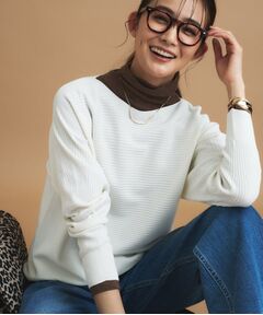 INDIVI / インディヴィ ニット・セーター | 【洗える／体型カバー】美シルエットニット