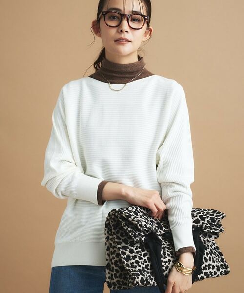 INDIVI / インディヴィ ニット・セーター | 【洗える/体型カバー】美シルエットニット | 詳細2