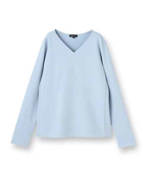 INDIVI / インディヴィ ニット・セーター | 【洗える】Vネックコンパクトニット | 詳細1