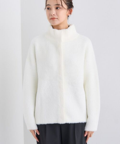 INDIVI / インディヴィ ニット・セーター | スタンドネック シャギーモールニット | 詳細10