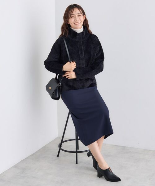 INDIVI / インディヴィ ニット・セーター | スタンドネック シャギーモールニット | 詳細7