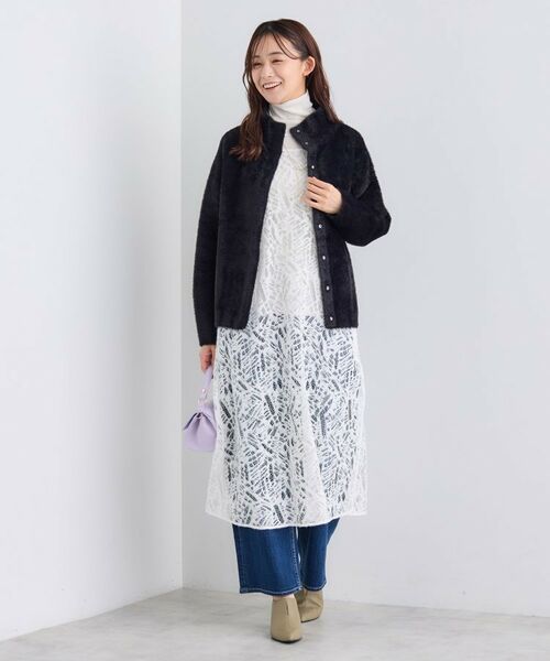 INDIVI / インディヴィ ニット・セーター | スタンドネック シャギーモールニット | 詳細8